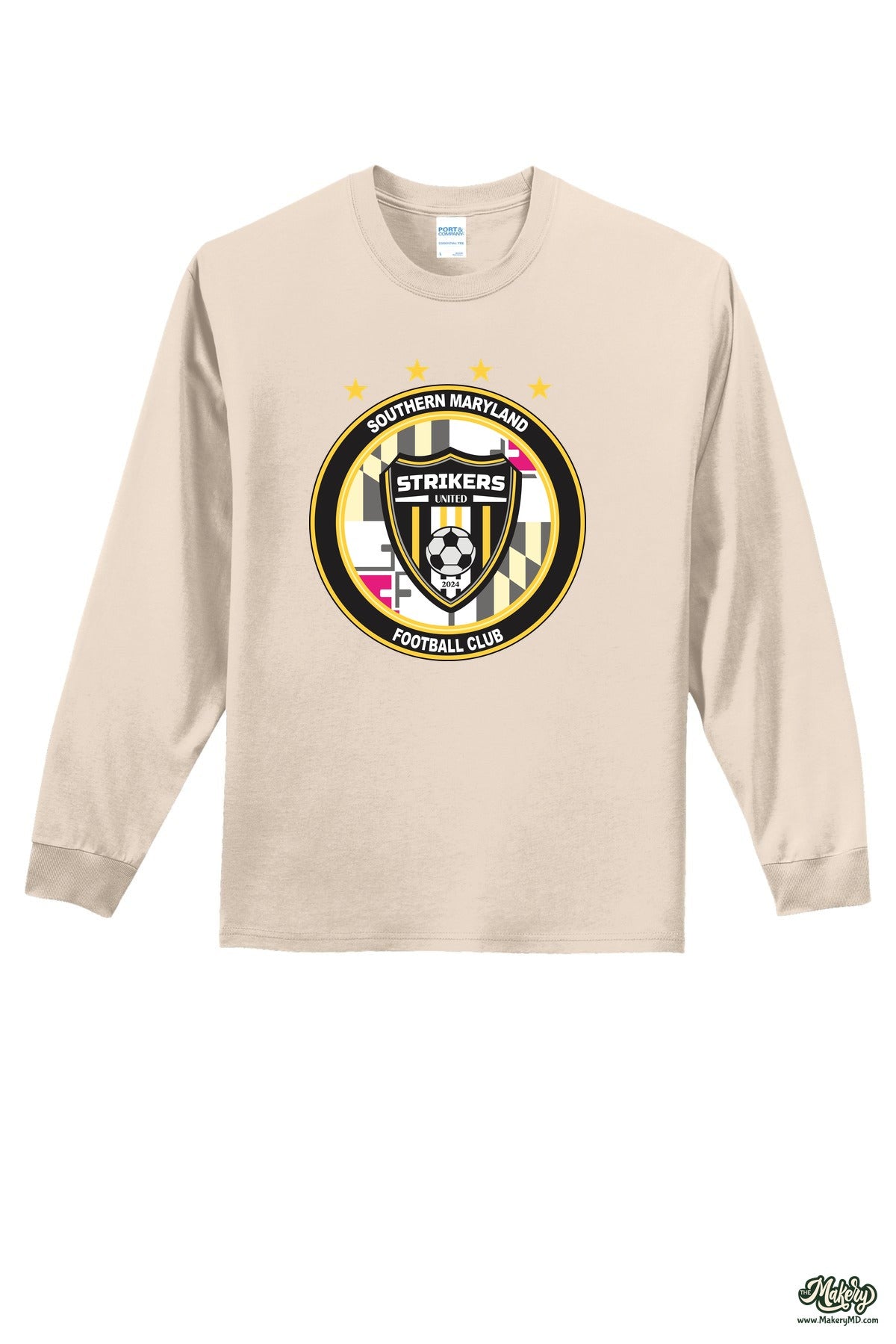 Long Sleeve Cotton Tee / Natural / front