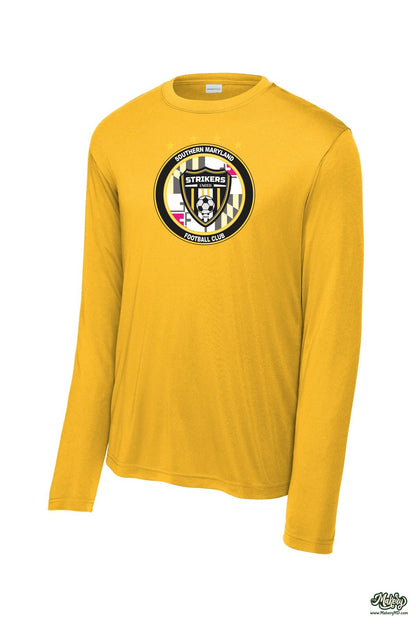 Long Sleeve Performance Tee / Gold / front