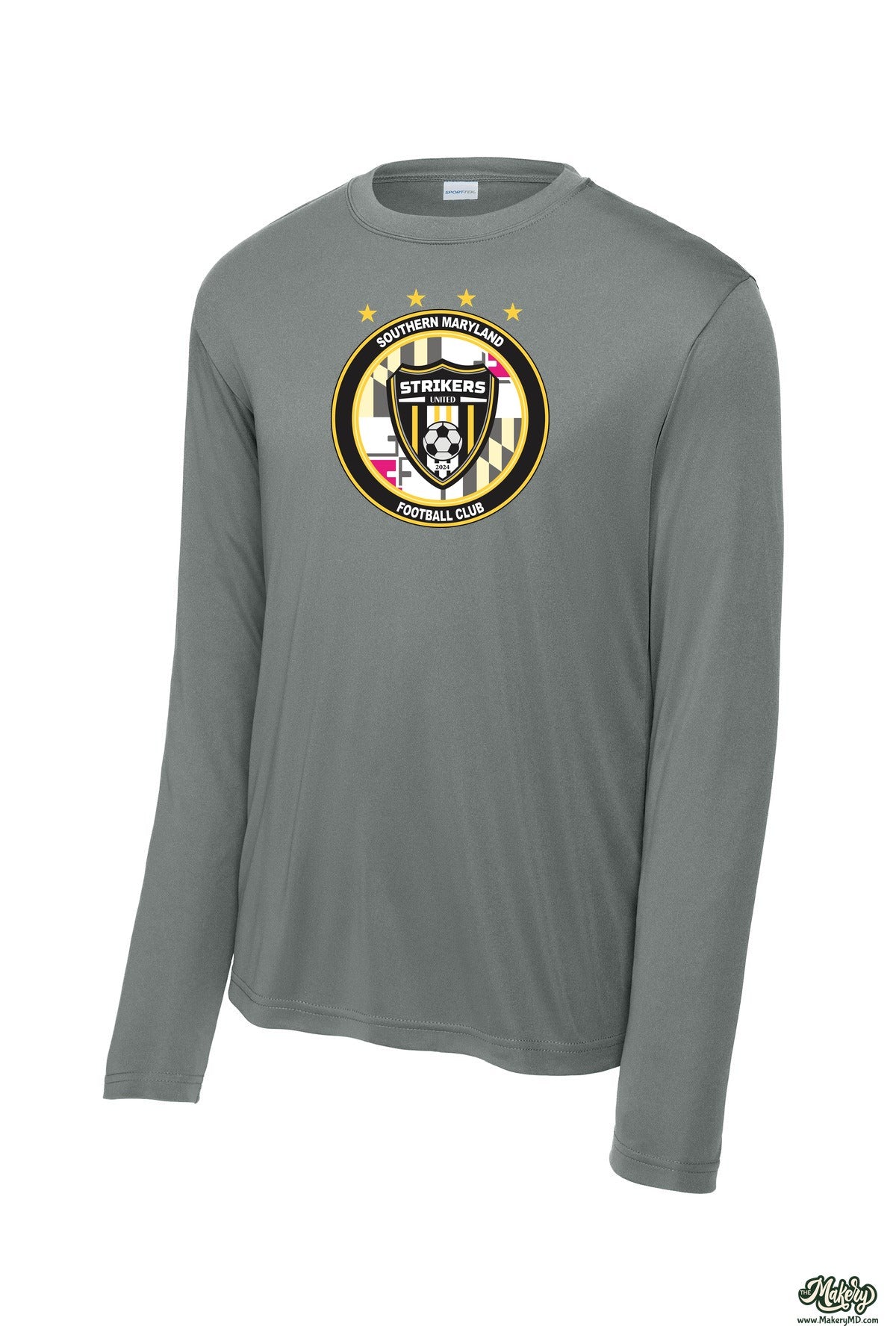 Long Sleeve Performance Tee / Grey Concrete / front