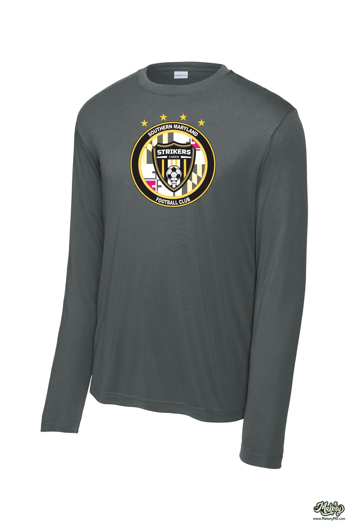Long Sleeve Performance Tee / Iron Grey / front