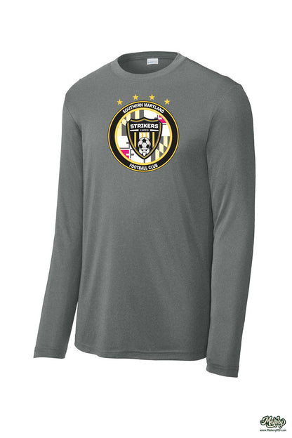 Long Sleeve Performance Tee / Iron Grey Heather / front