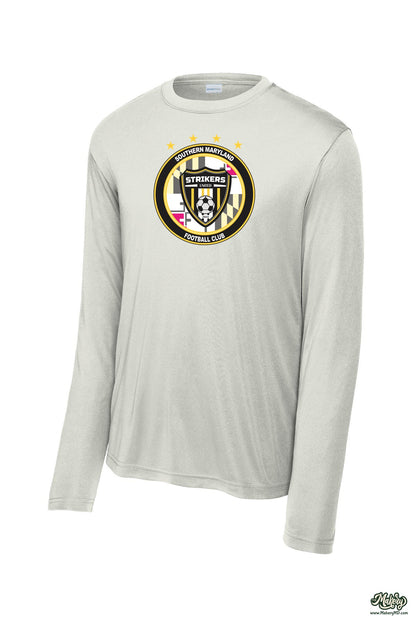 Long Sleeve Performance Tee / Silver / front
