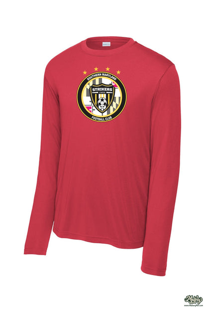Long Sleeve Performance Tee / True Red / front