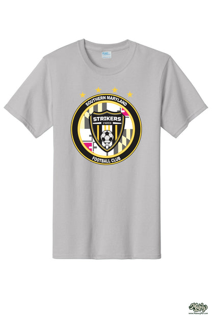 Short Sleeve Cotton Tee / Silver / front