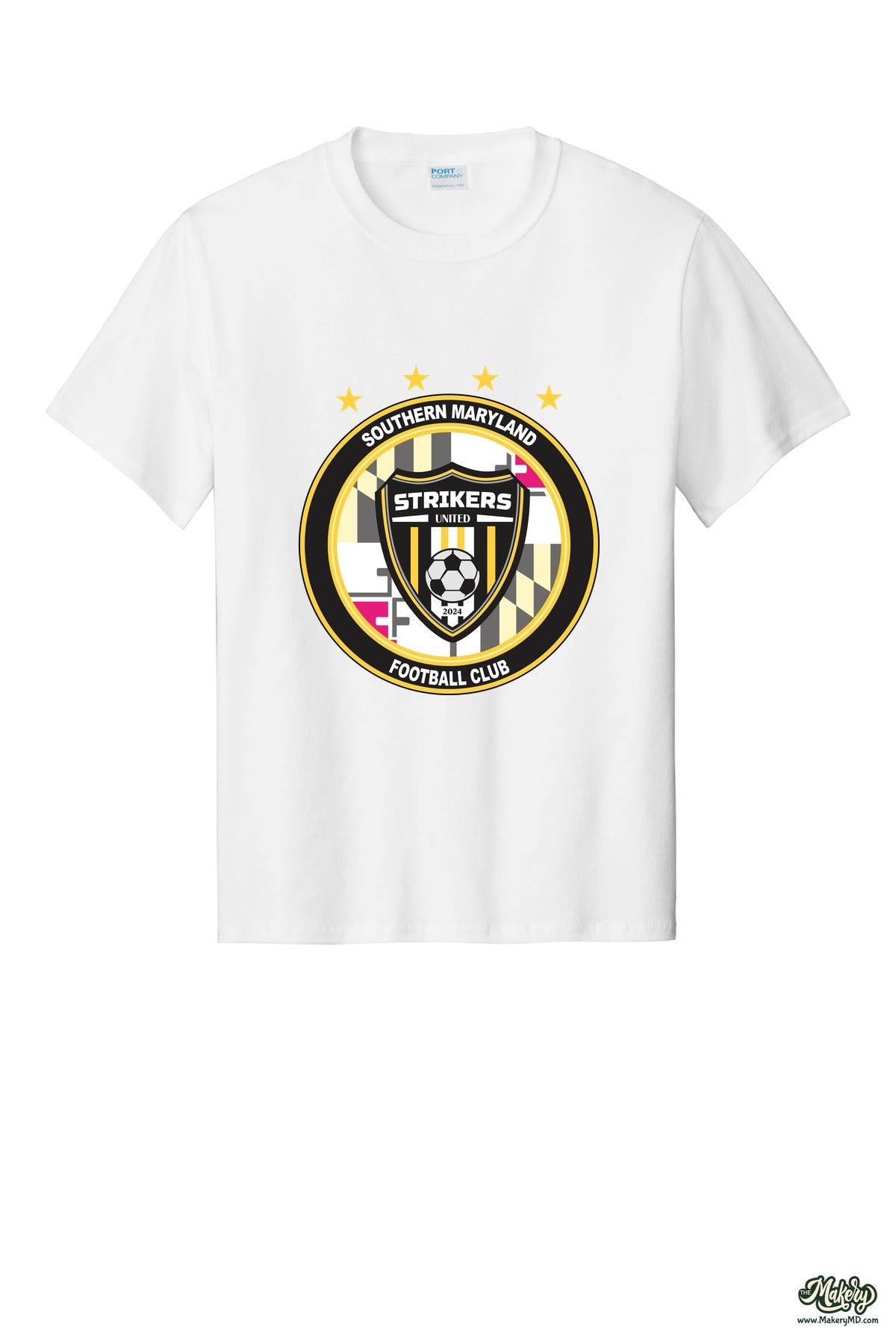 Short Sleeve Cotton Tee / White / front