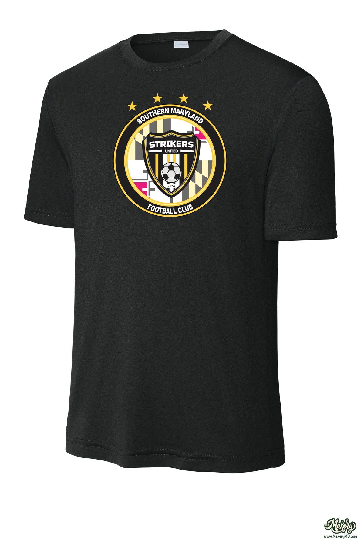 Short Sleeve Performance Tee / Black / front