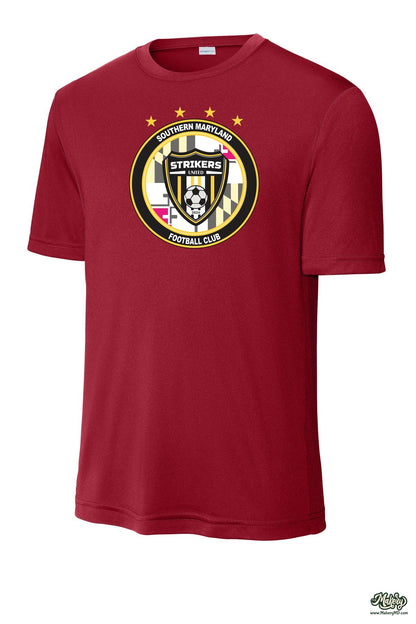 Short Sleeve Performance Tee / Deep Red / front