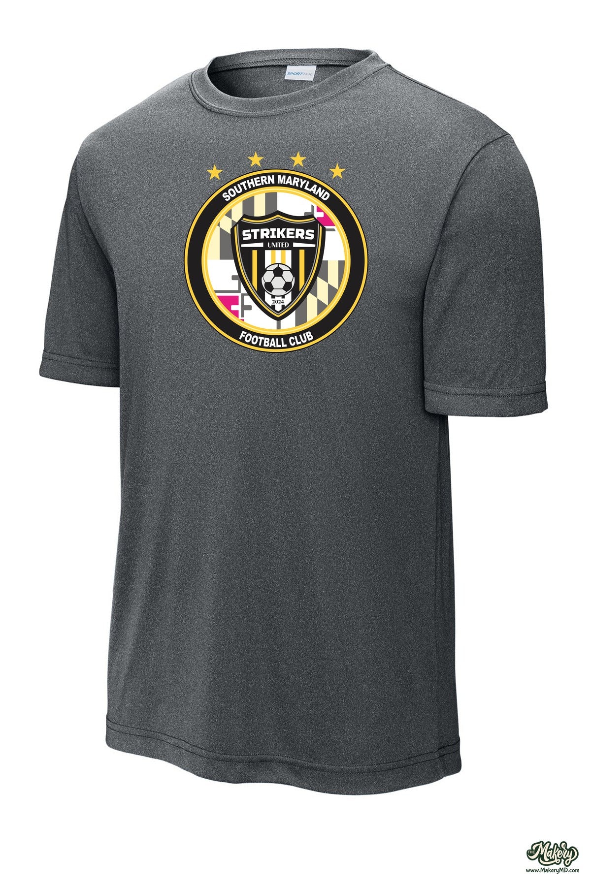 Short Sleeve Performance Tee / Iron Grey Heather / front