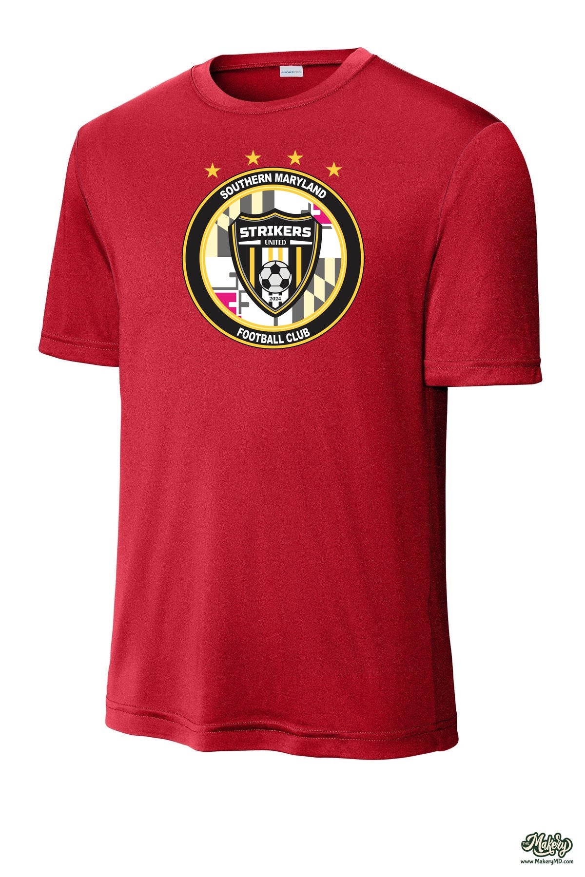 Short Sleeve Performance Tee / True Red / front