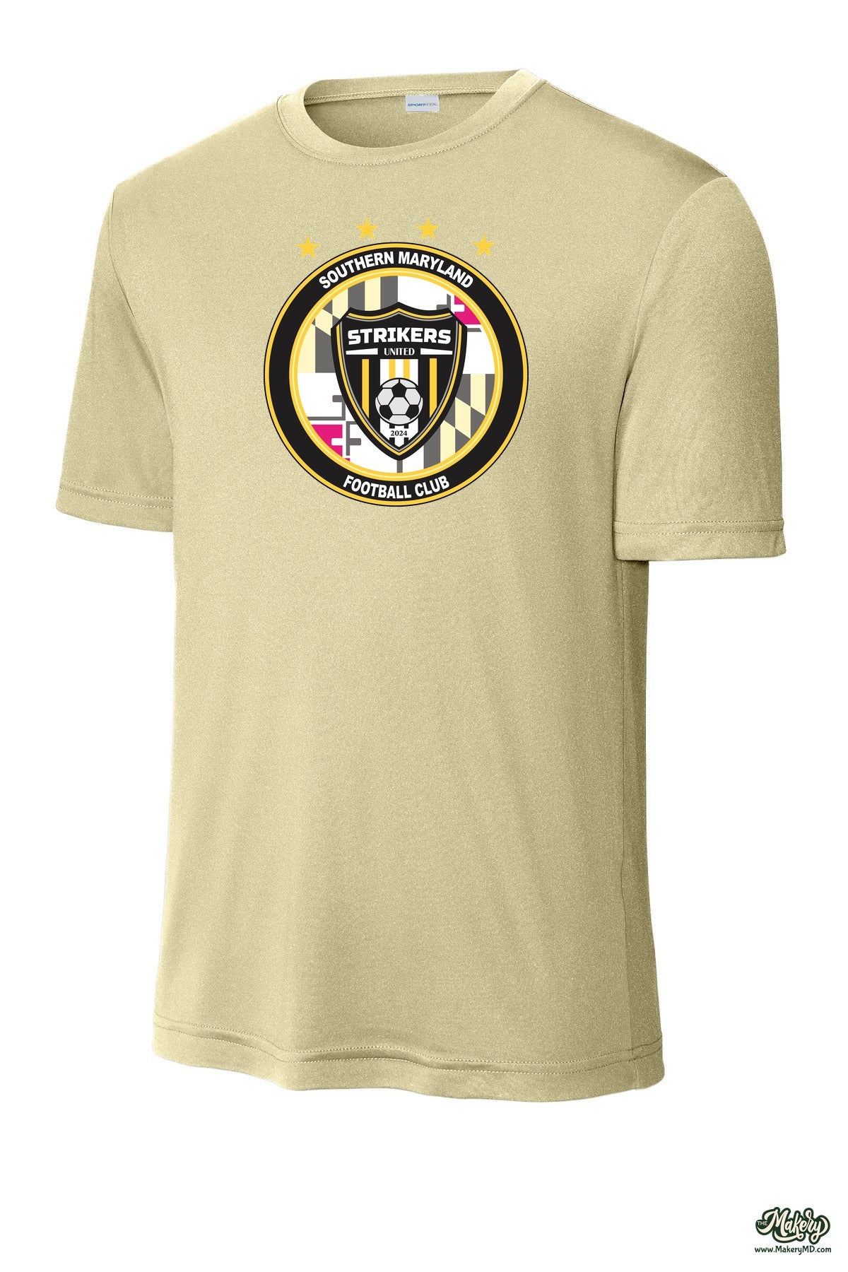 Short Sleeve Performance Tee / Vegas Gold / front