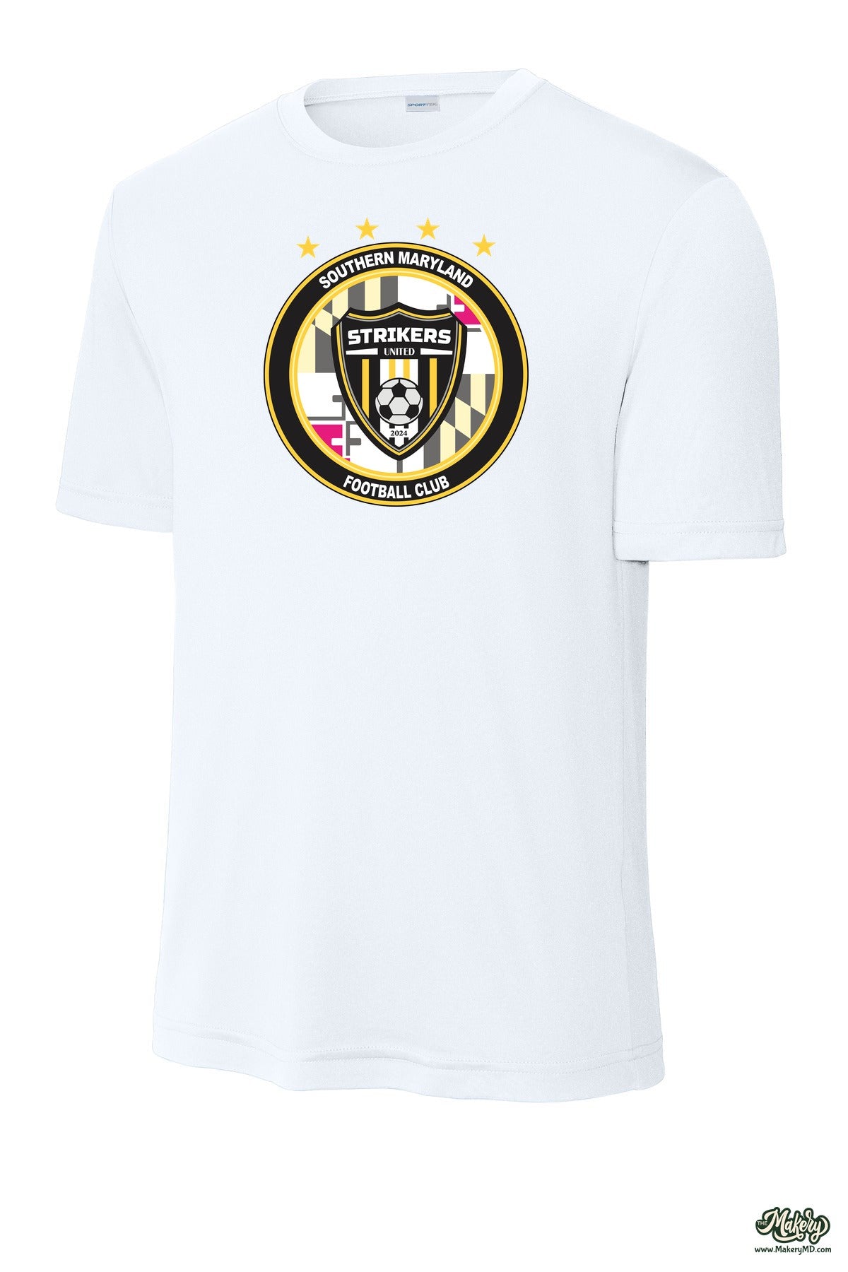 Short Sleeve Performance Tee / White / front