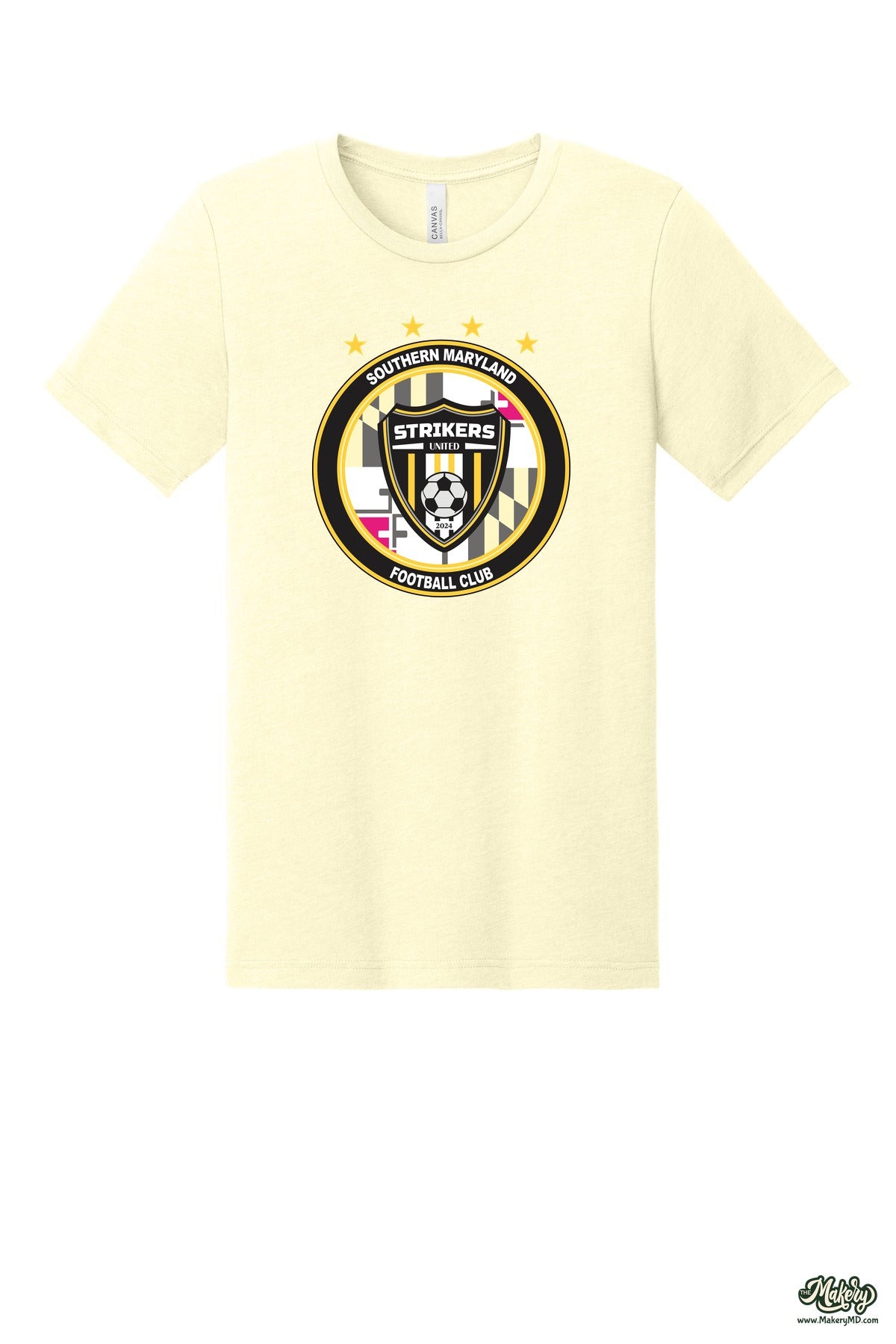 Short Sleeve Ringspun Cotton Tee / Heather French Vanilla / front