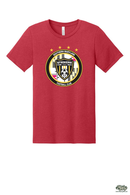 Short Sleeve Ringspun Cotton Tee / Heather Red / front