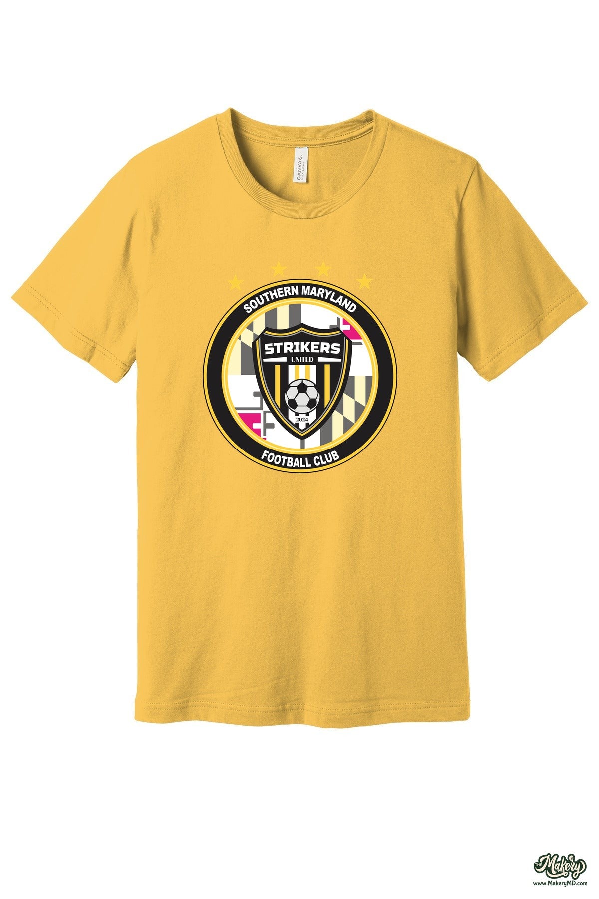 Short Sleeve Ringspun Cotton Tee / Maize Yellow / front