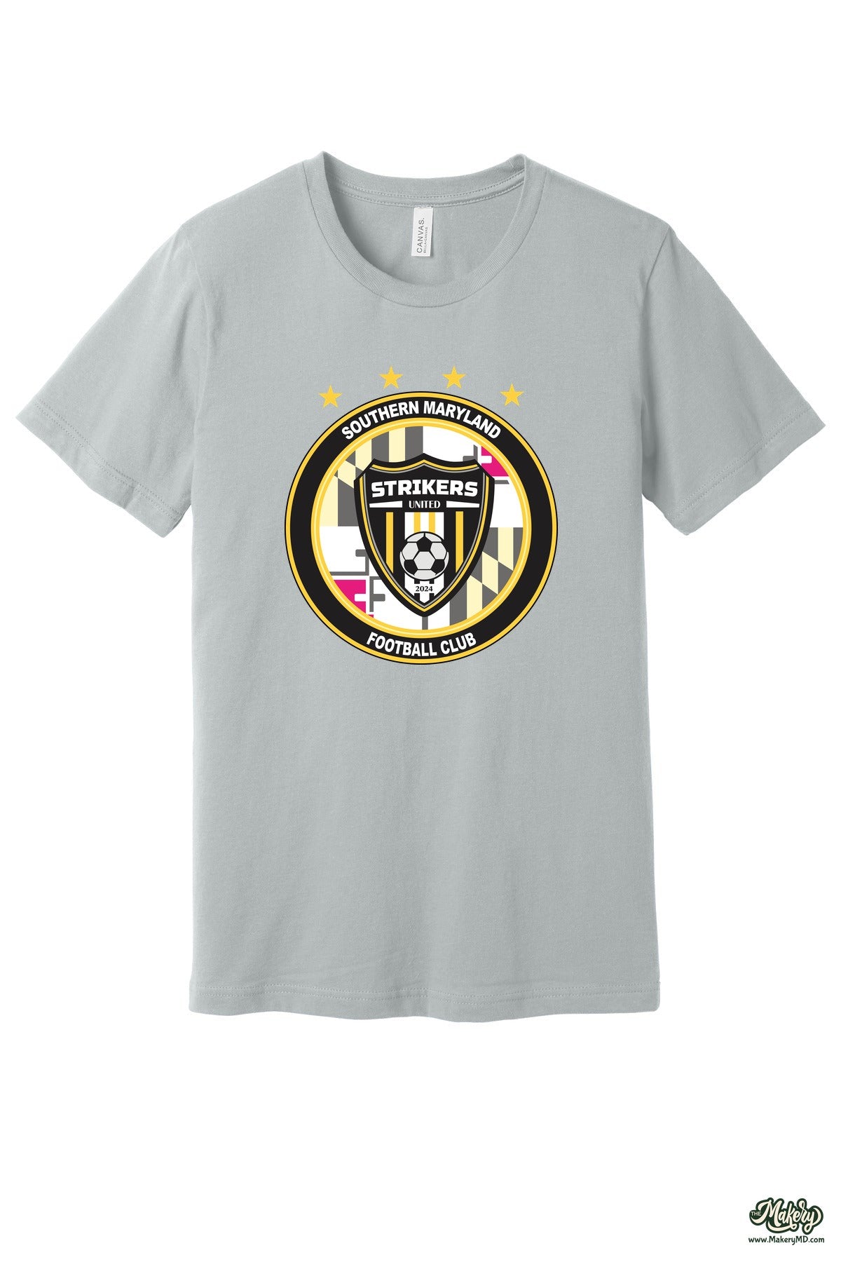 Short Sleeve Ringspun Cotton Tee / Solid Athletic Grey / front