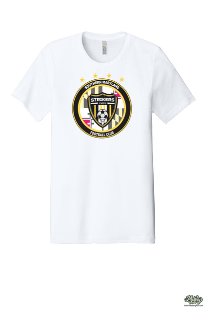 Short Sleeve Ringspun Cotton Tee / Solid White Blend / front