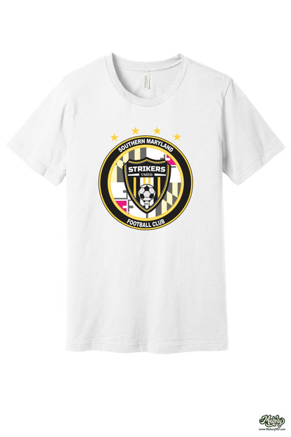 Short Sleeve Ringspun Cotton Tee / White / front
