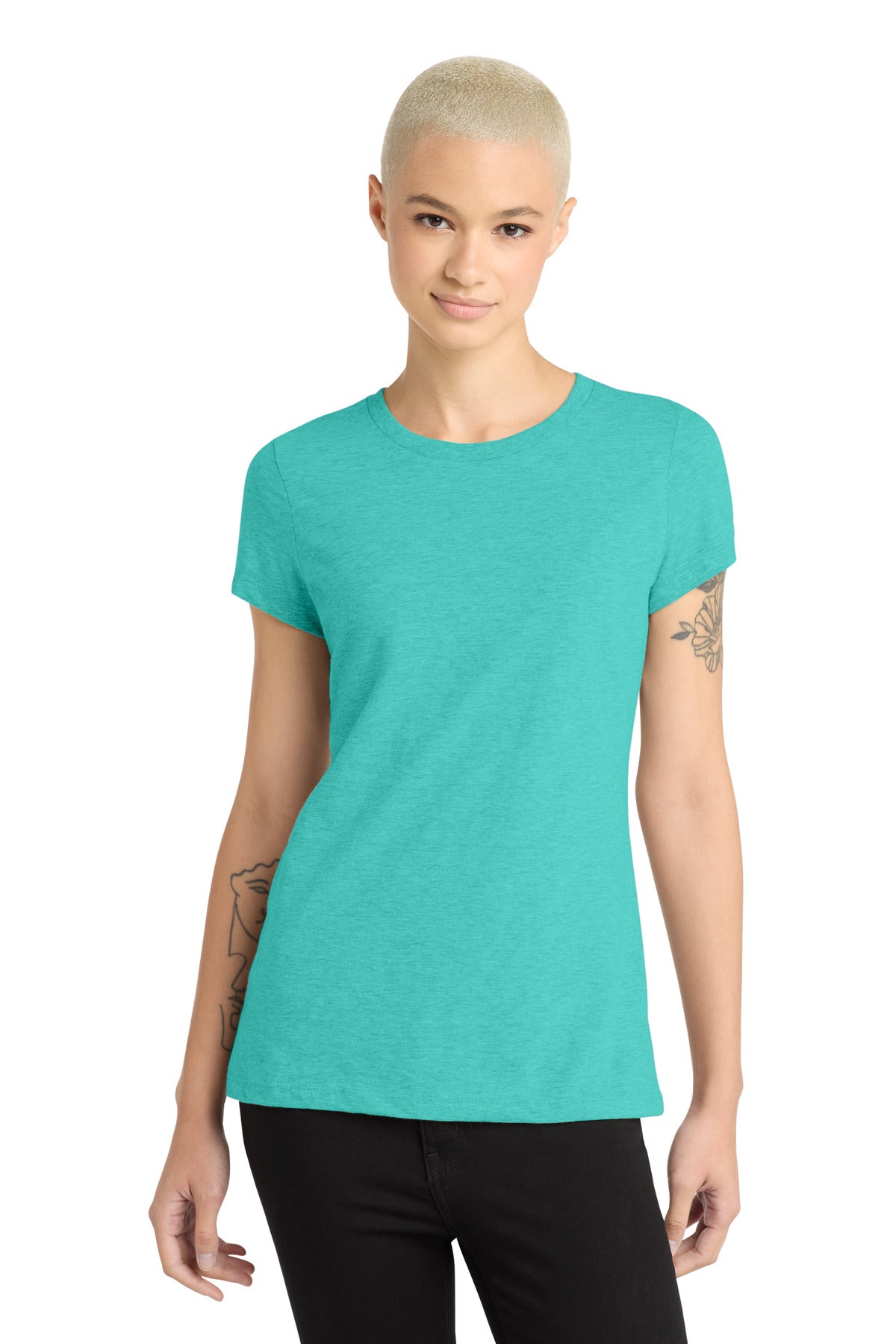 District Women's Perfect Blend CVC Tee. DM108L (Choose Your Design)