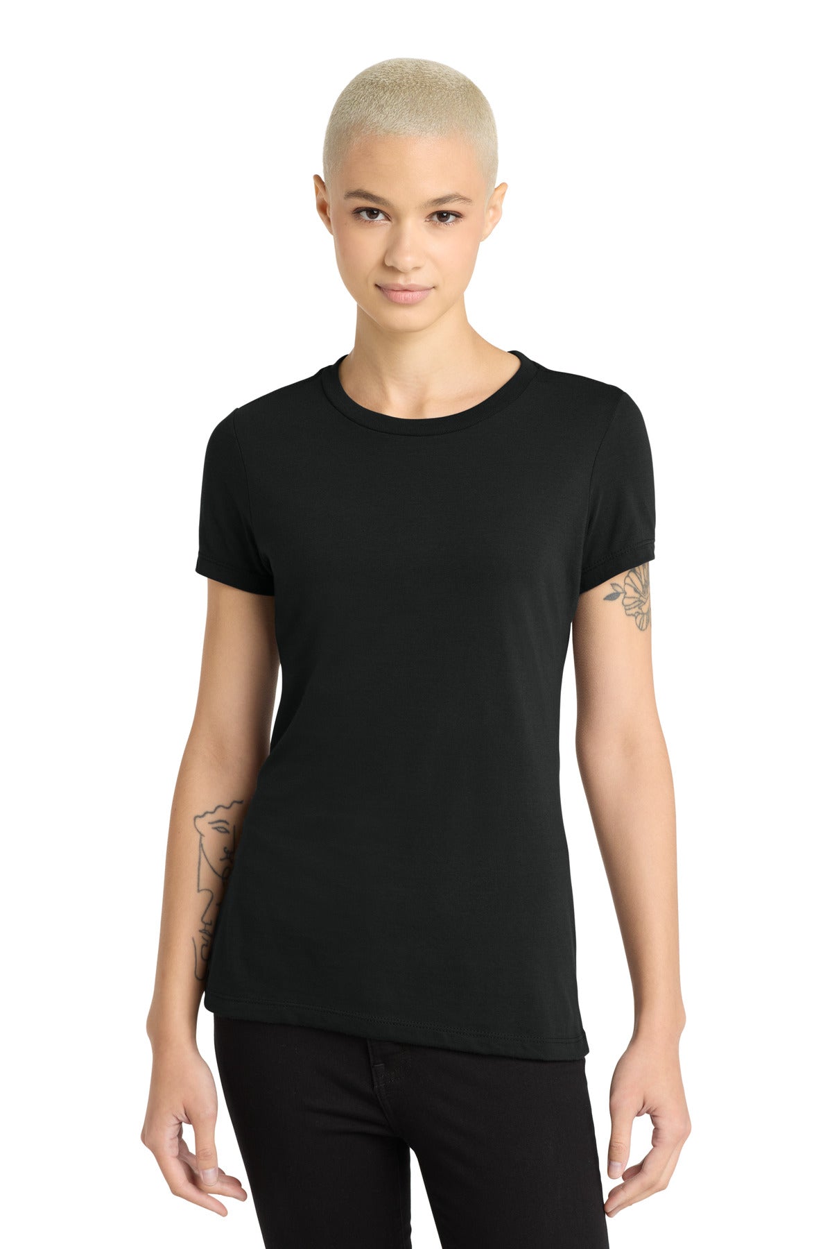 District Women's Perfect Blend CVC Tee. DM108L (Choose Your Design)