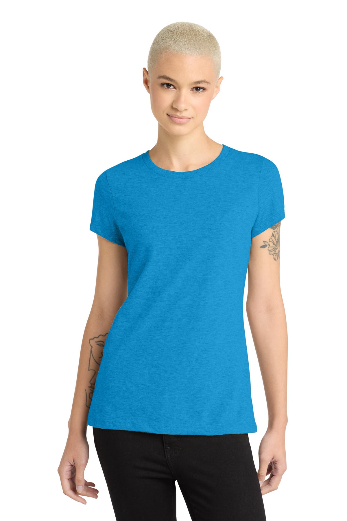 District Women's Perfect Blend CVC Tee. DM108L (Choose Your Design)