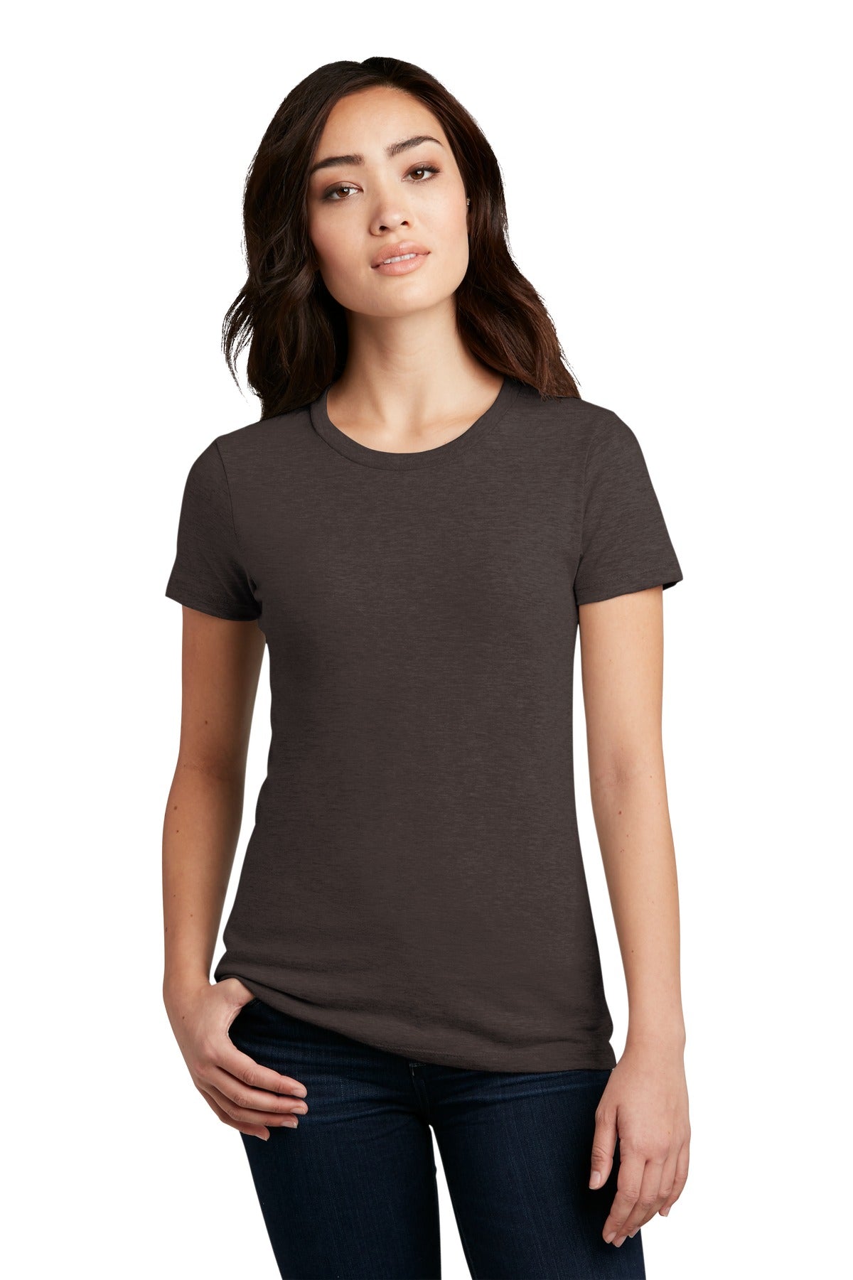 District Women's Perfect Blend CVC Tee. DM108L (Choose Your Design)