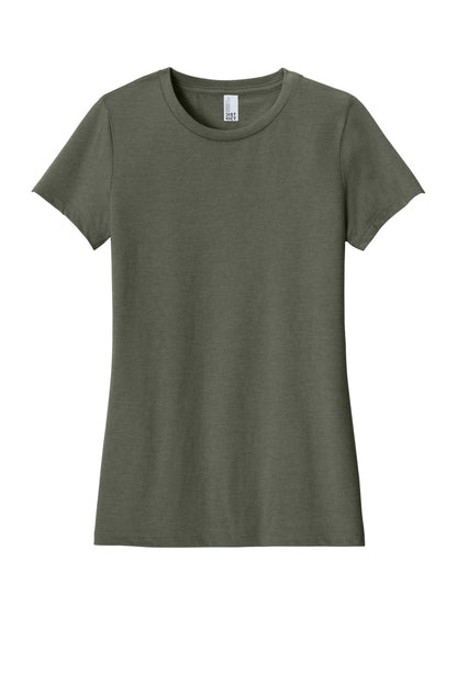District Women's Perfect Blend CVC Tee. DM108L (Choose Your Design)
