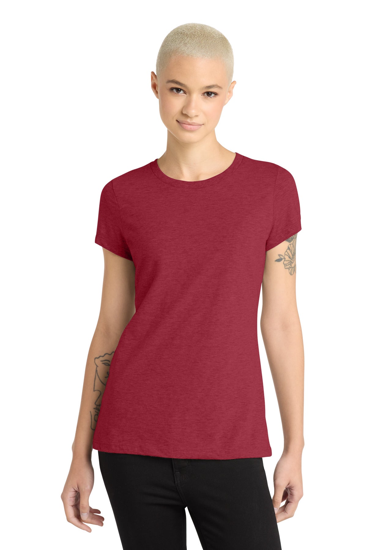 District Women's Perfect Blend CVC Tee. DM108L (Choose Your Design)