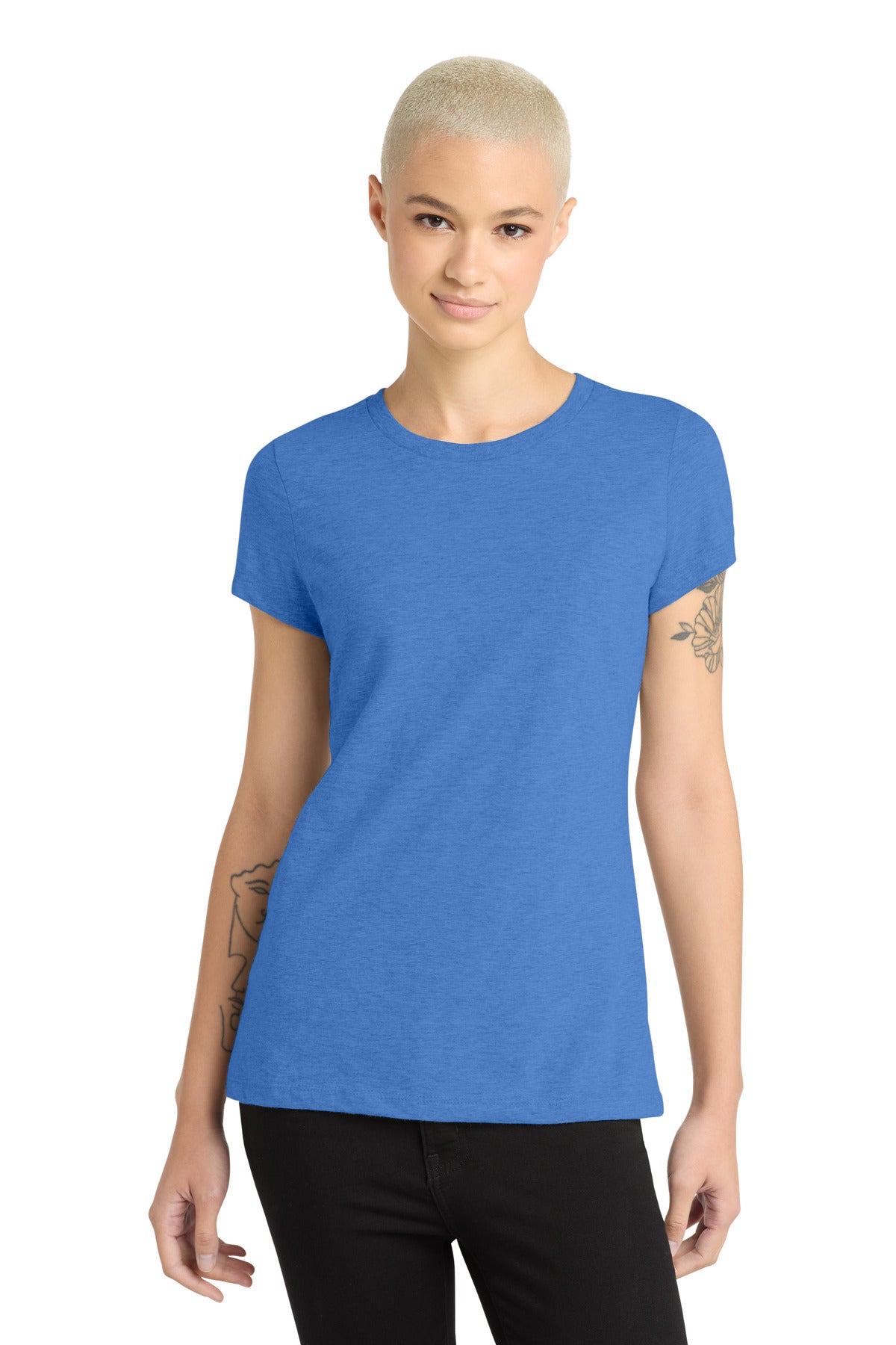 District Women's Perfect Blend CVC Tee. DM108L (Choose Your Design)