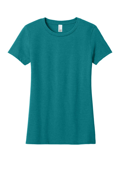 District Women's Perfect Blend CVC Tee. DM108L (Choose Your Design)