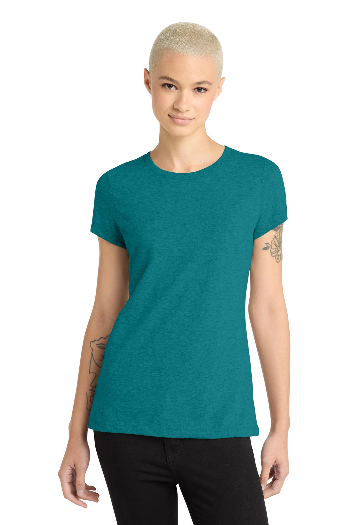 District Women's Perfect Blend CVC Tee. DM108L (Choose Your Design)