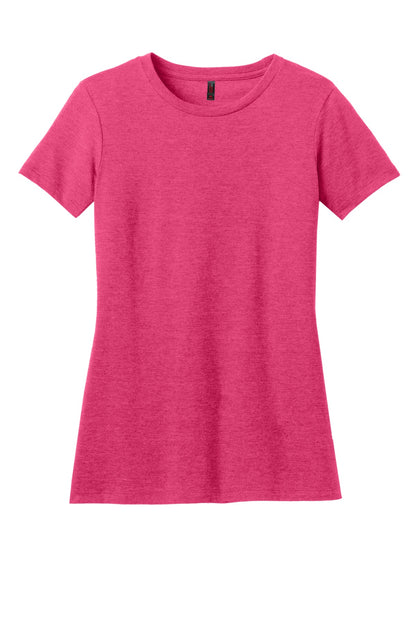 District Women's Perfect Blend CVC Tee. DM108L (Choose Your Design)