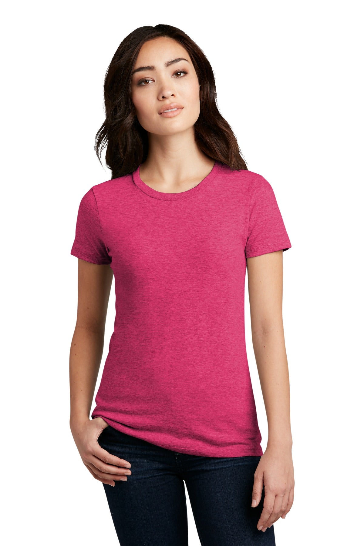 District Women's Perfect Blend CVC Tee. DM108L (Choose Your Design)