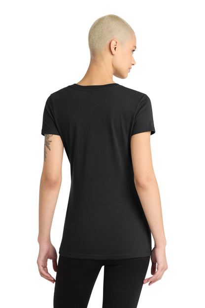 District Women's Perfect Blend CVC V-Neck Tee. DM1190L