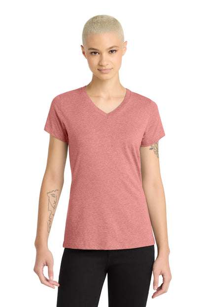 District Women's Perfect Blend CVC V-Neck Tee. DM1190L