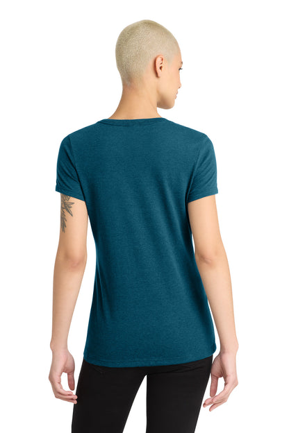 District Women's Perfect Blend CVC V-Neck Tee. DM1190L