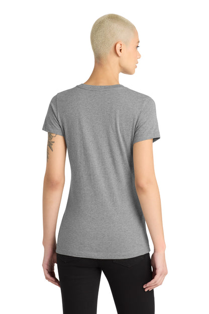 District Women's Perfect Blend CVC V-Neck Tee. DM1190L