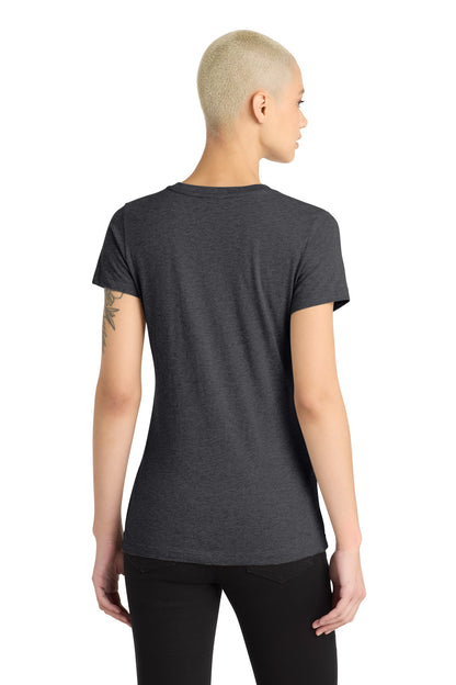 District Women's Perfect Blend CVC V-Neck Tee. DM1190L