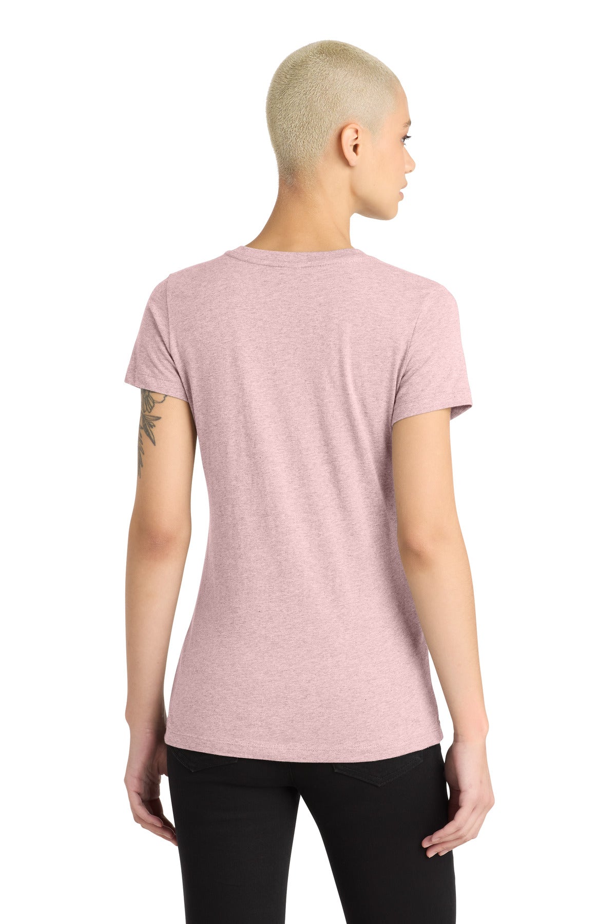 District Women's Perfect Blend CVC V-Neck Tee. DM1190L