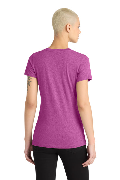 District Women's Perfect Blend CVC V-Neck Tee. DM1190L