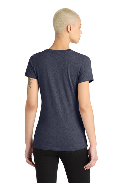 District Women's Perfect Blend CVC V-Neck Tee. DM1190L