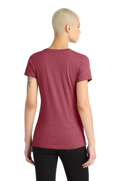 District Women's Perfect Blend CVC V-Neck Tee. DM1190L