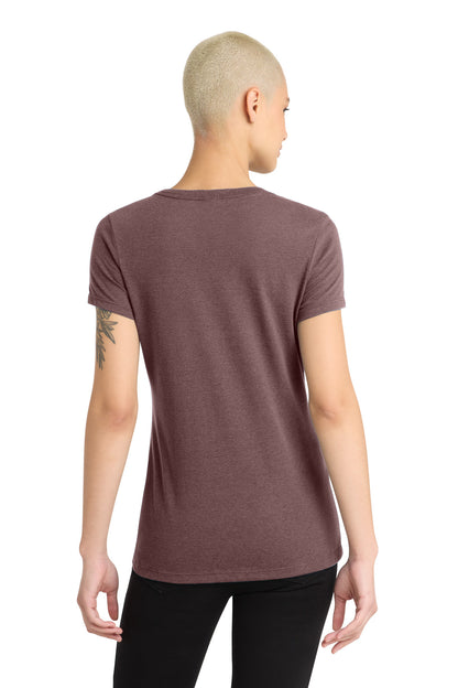 District Women's Perfect Blend CVC V-Neck Tee. DM1190L