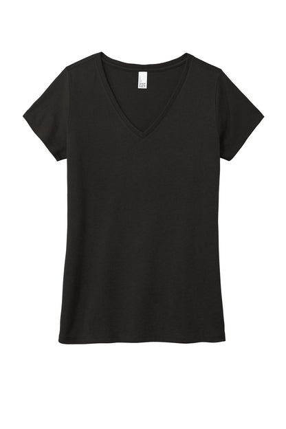 District Women's Perfect Tri V-Neck Tee. DM1350L (Choose Your Design)