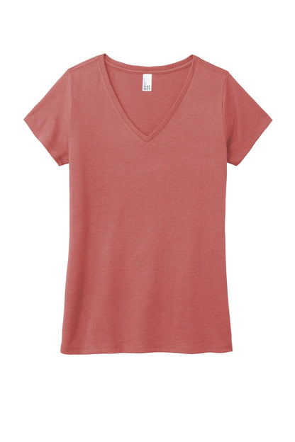 District Women's Perfect Tri V-Neck Tee. DM1350L (Choose Your Design)