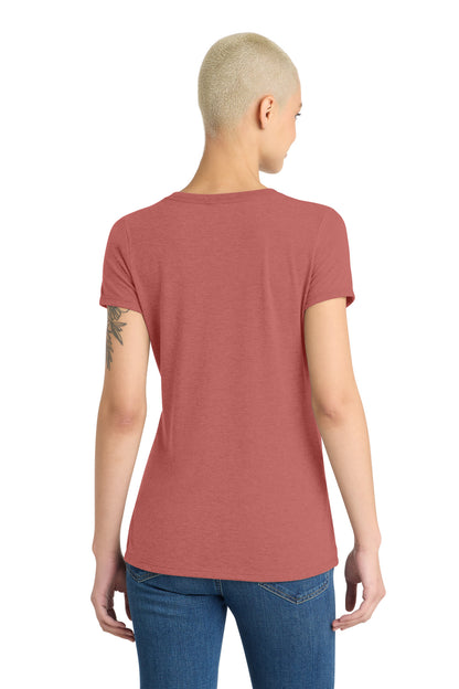 District Women's Perfect Tri V-Neck Tee. DM1350L (Choose Your Design)