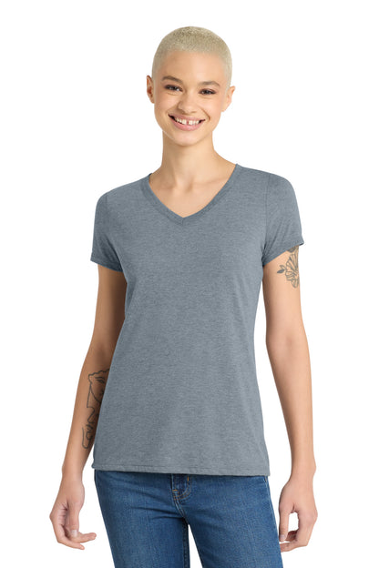 District Women's Perfect Tri V-Neck Tee. DM1350L (Choose Your Design)