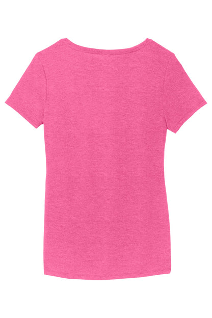 District Women's Perfect Tri V-Neck Tee. DM1350L (Choose Your Design)