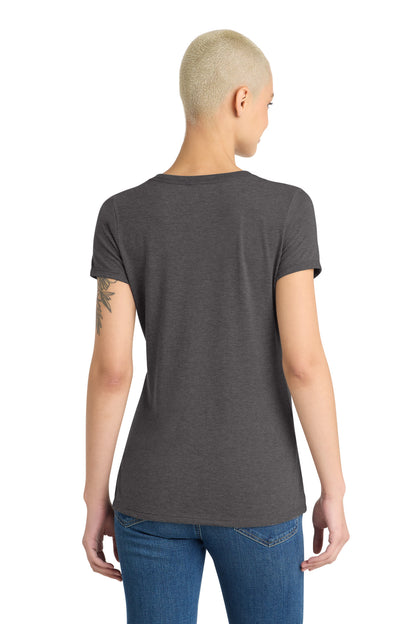 District Women's Perfect Tri V-Neck Tee. DM1350L (Choose Your Design)