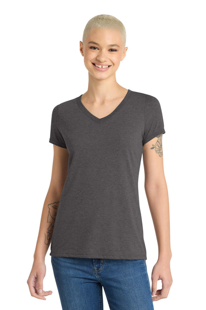 District Women's Perfect Tri V-Neck Tee. DM1350L (Choose Your Design)