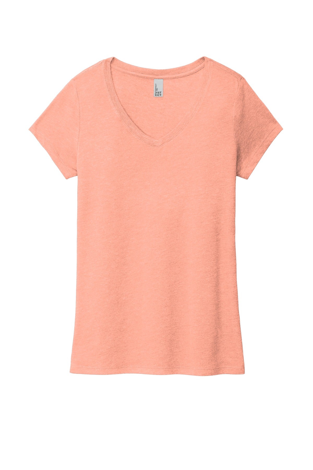 District Women's Perfect Tri V-Neck Tee. DM1350L (Choose Your Design)